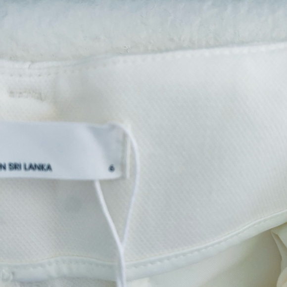 OAK + FORT Elegant White Wide-Leg Pants - Picture 11 of 16